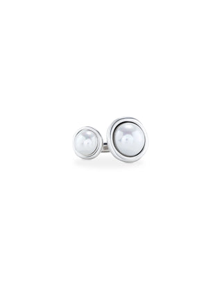 UNOde50 Ring with pearls Silver