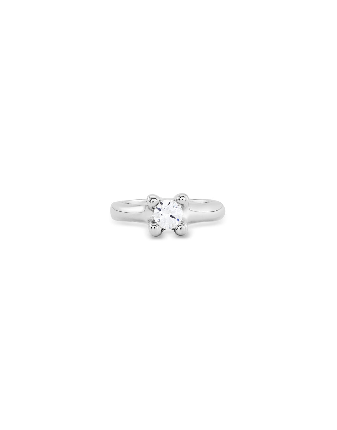 UNOde50 Ring with white zirconia