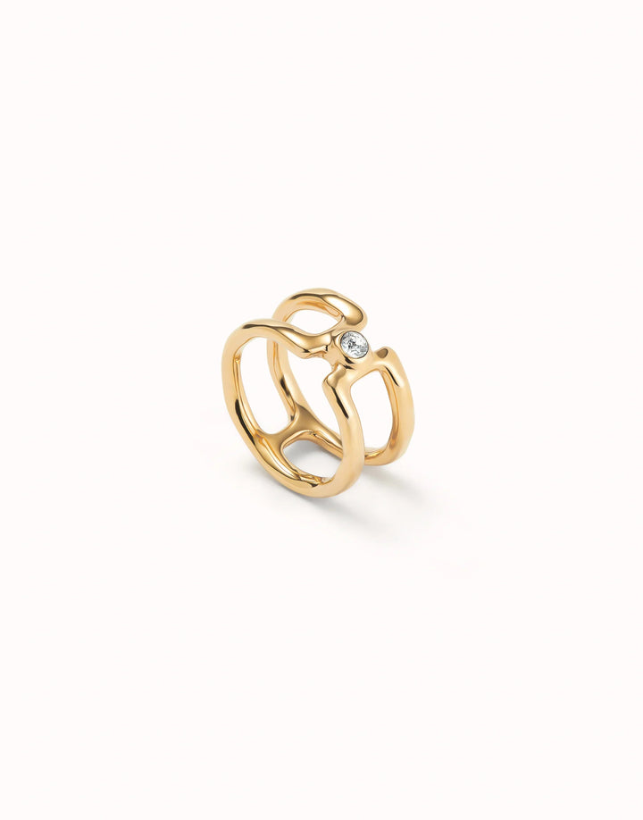UNODE50 Rings SER INDOMABLE Gold