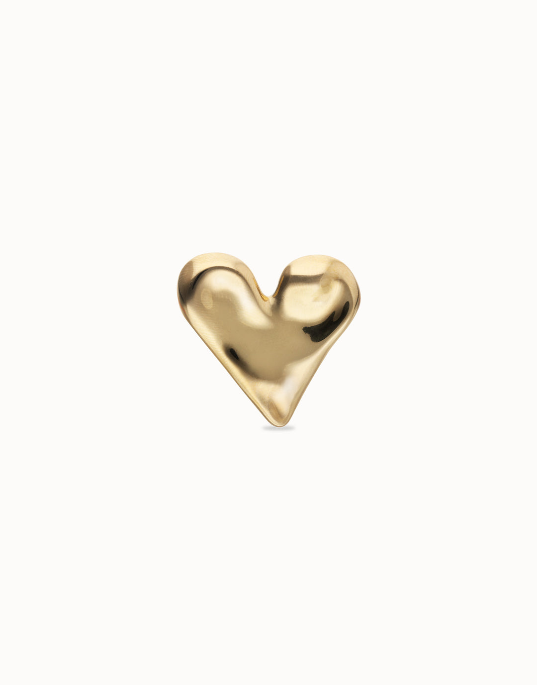 UNOde50 Maxi ring with heart shape Gold
