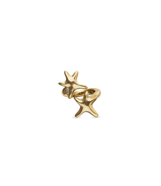 UNOde50 Ring Starborn Intertwined starfish ring Gold