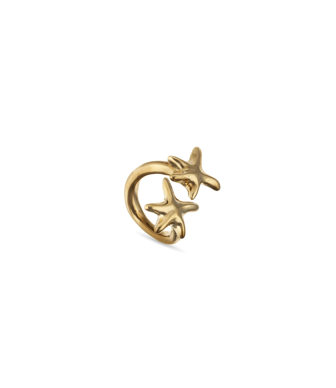 UNOde50 Ring Starborn Intertwined starfish ring Gold