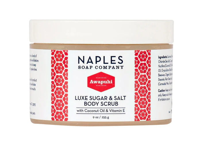 Naples Soap Co Awapuhi Luxe Sugar &amp; Salt Body Scrub 9 oz