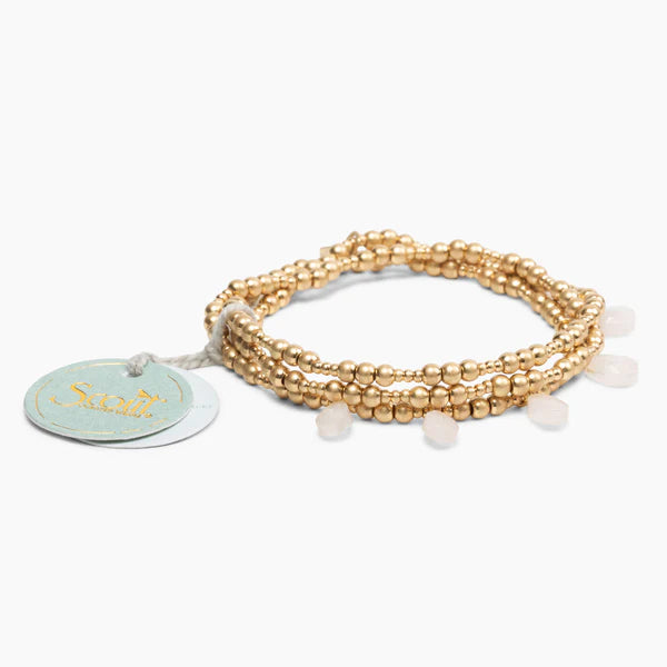 Scout - Metal Wrap - Timeless/Rose Quartz/Gold