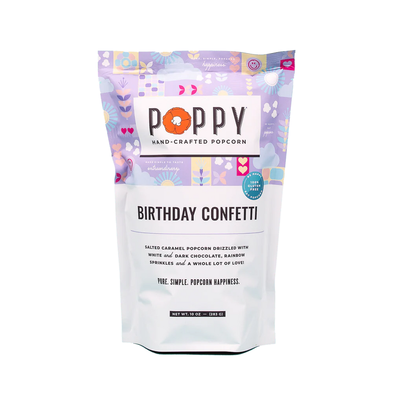Poppy Popcorn Birthday Confetti Market Bag