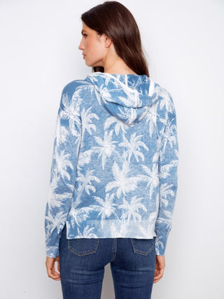 Charlie B Reverse Print Hoodie Sweater - Tropic