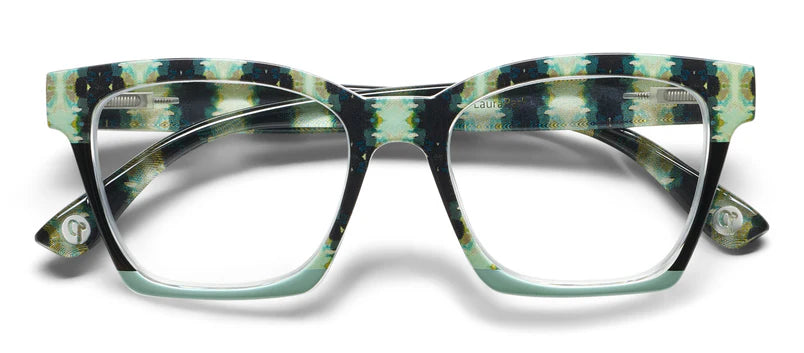 Peepers Readers Laura Park Design Birdie Orchid Blossom Navy Colorblock