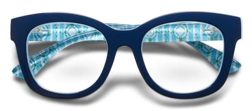 Peepers Readers Laura Park Design Center Stage Navy/Chalet Charm
