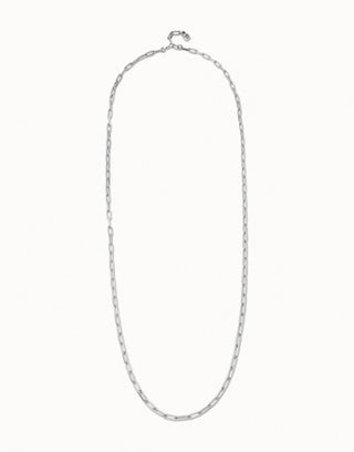 UNODe50 Long link chain necklace Silver