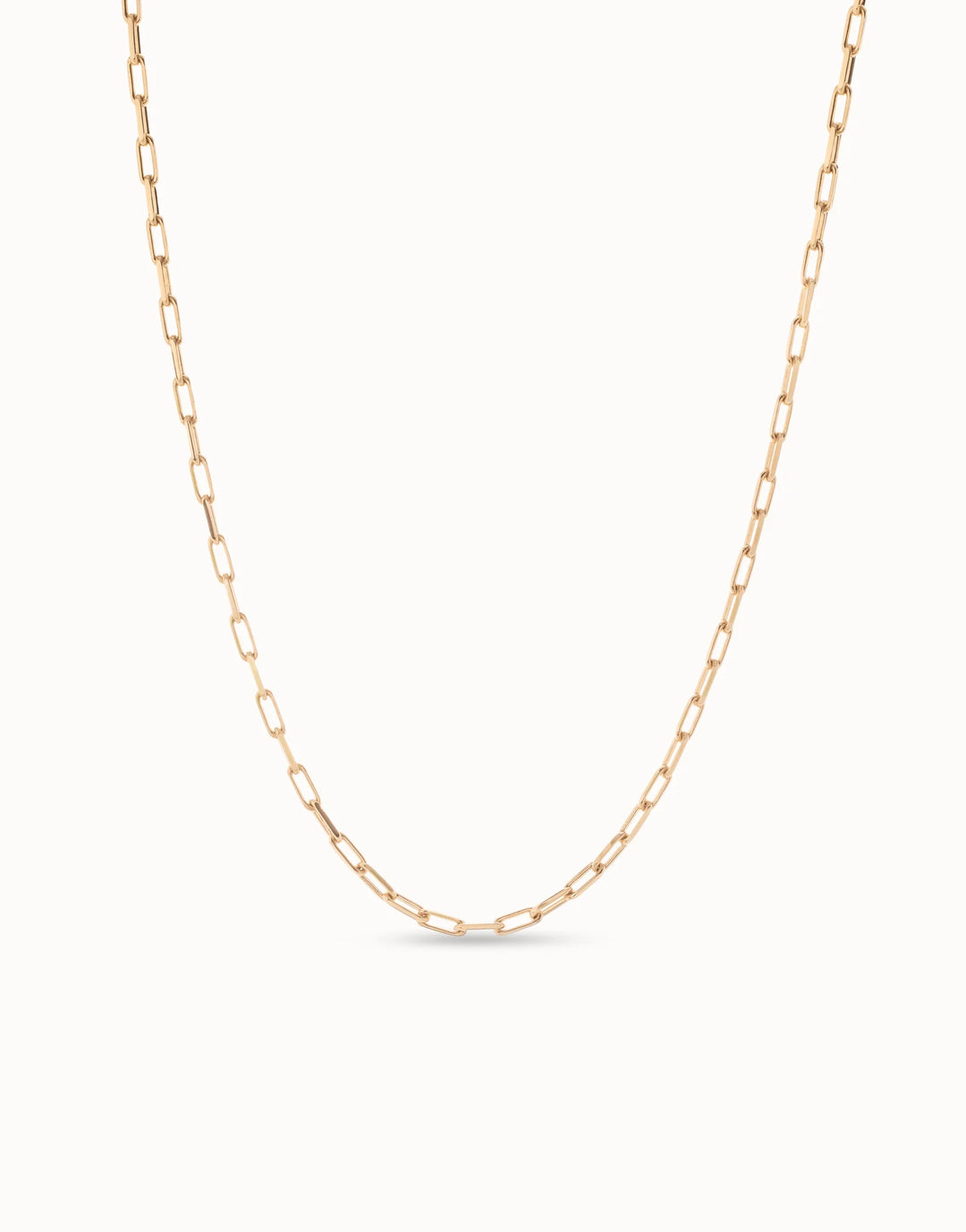 UNODe50 Long link chain necklace Gold
