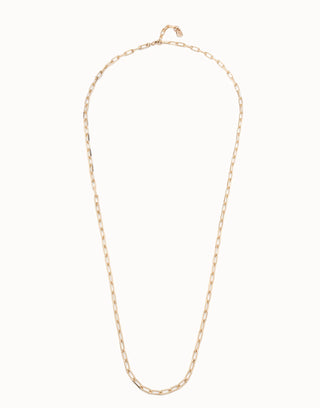 UNODe50 Long link chain necklace Gold