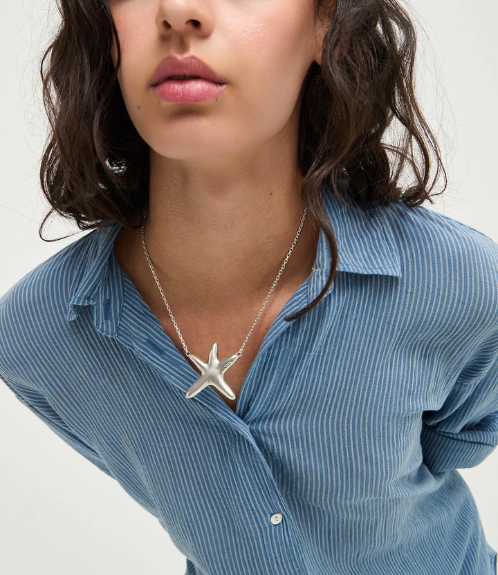 UNODe50 Necklace Stellaris Medium necklace with starfish Silver