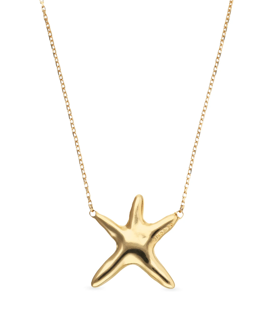 UNODe50 Necklace Stellaris Medium necklace with starfish Gold