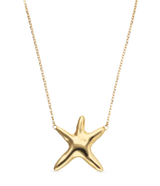 UNODe50 Necklace Stellaris Medium necklace with starfish Gold