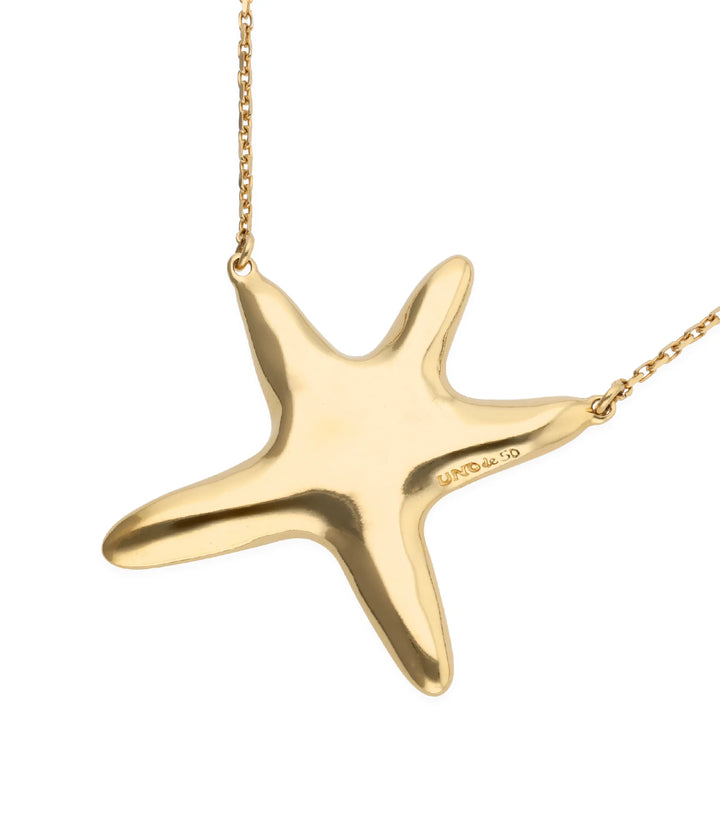 UNODe50 Necklace Stellaris Medium necklace with starfish Gold