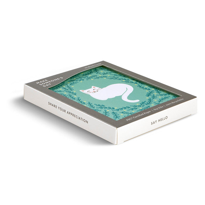 Cuddly Cat Boxed Blank Note Cards