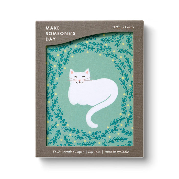 Cuddly Cat Boxed Blank Note Cards