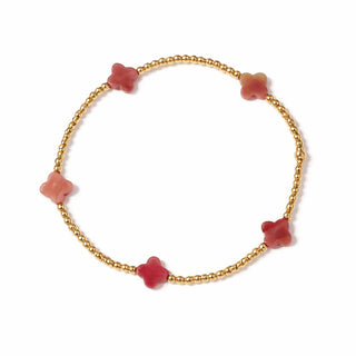 Erin Gray The Lucky Clover Bracelet in Lilac Natural Stone