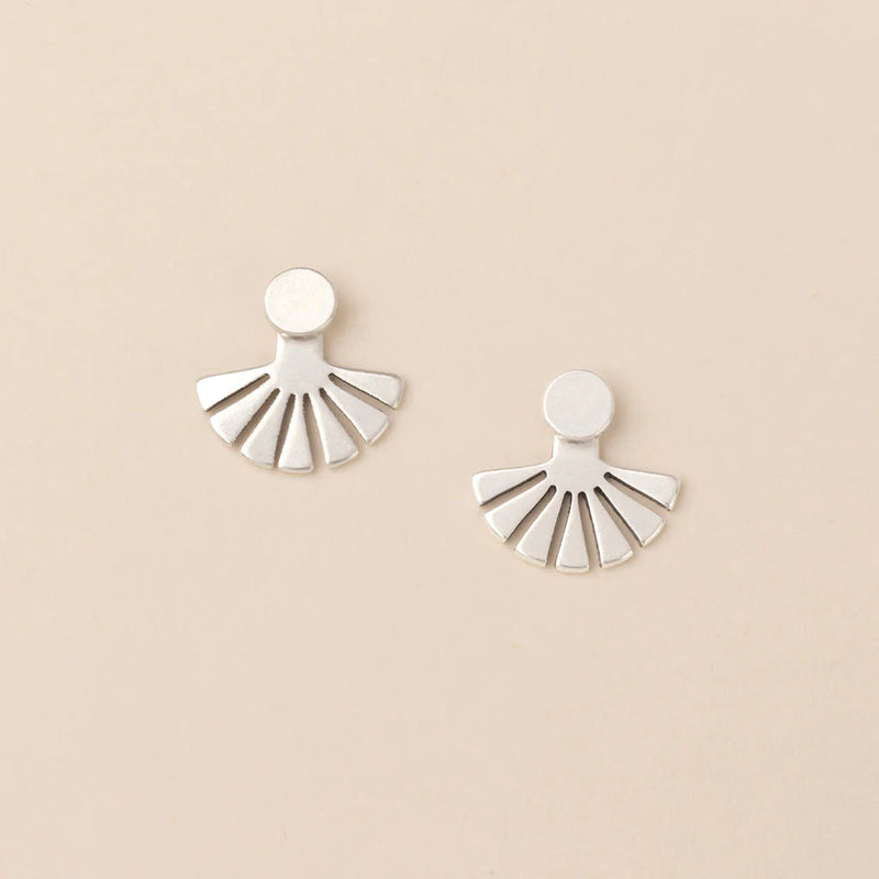 Scout - Refined Earring Collection - Sunburst Ear Jacket/Sterling Silver