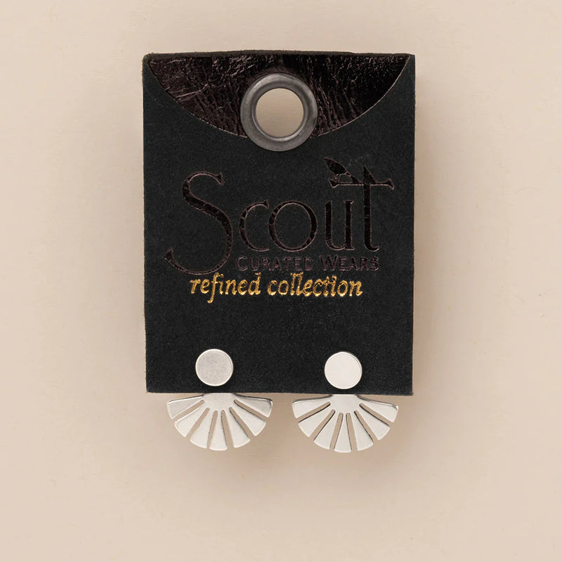 Scout - Refined Earring Collection - Sunburst Ear Jacket/Sterling Silver