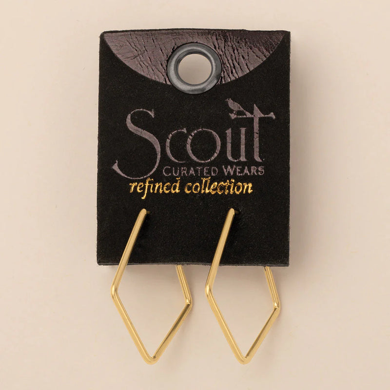 Scout - Refined Earring Collection - Orion Diamond Hoop/Gold Vermeil