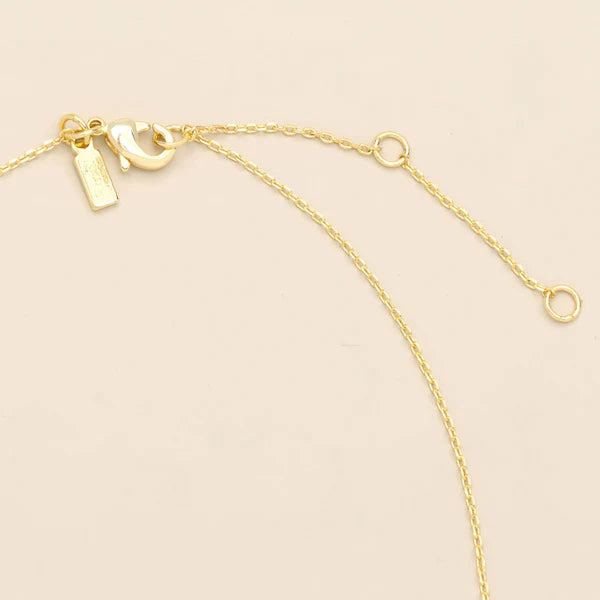 Scout Pressed Flower Necklace - Pink Cherry Blossom/Gold