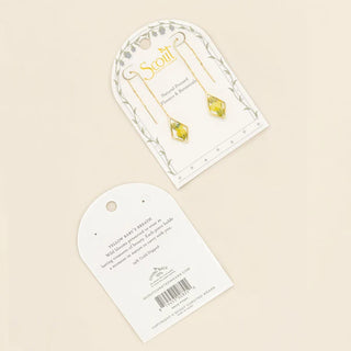 Scout Pressed Flower Thread Earring - Yellow Baby's Breath/Gold