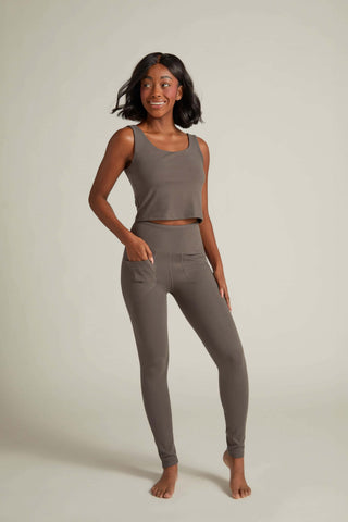 Faceplant Dreams Soft Legging - Soft Grey