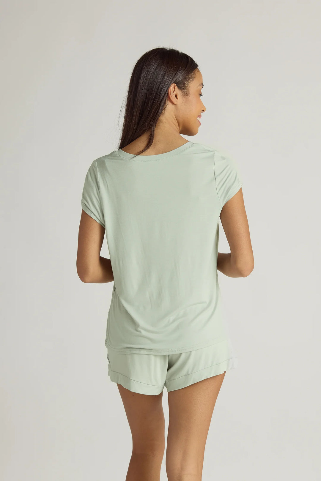 Faceplant Dreams Bamboo Classic V-Neck Tee - Sage