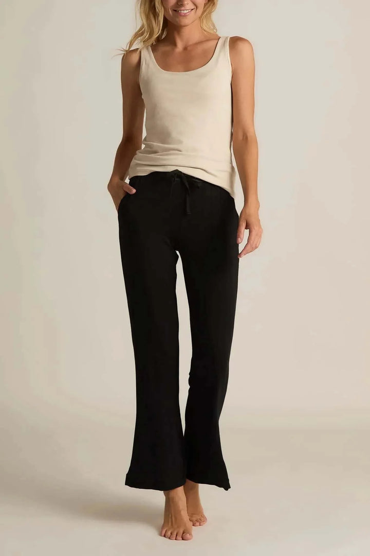 Faceplant Dreams Bamboo Long Lounge Pants - Black