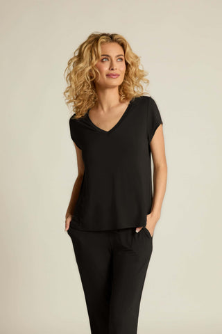 Faceplant Dreams Bamboo Classic V-Neck Tee - Black