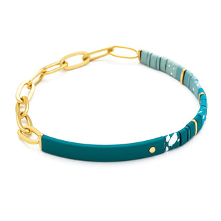 Scout - Good Karma Ombre w/Chain Bracelet - Joy & Kindness Turquoise/Gold