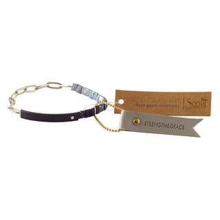 Scout - Good Karma Ombre w/Chain Bracelet - Strength & Grace Midnight/Silver