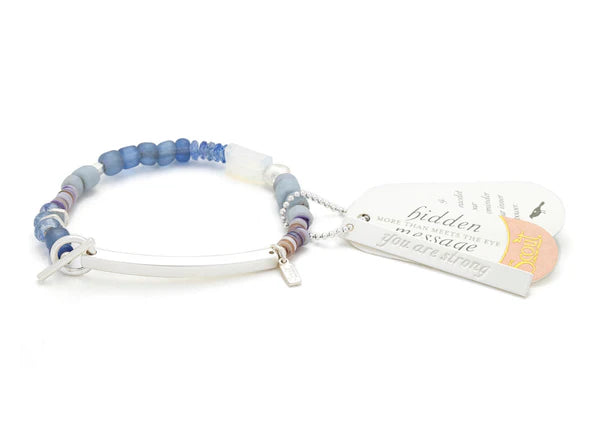 Scout Hidden Message Bracelet - Strong/Opalite/Silve