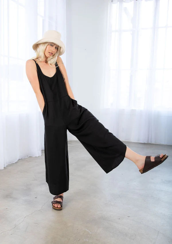 Into the Night Jumpsuit - Black