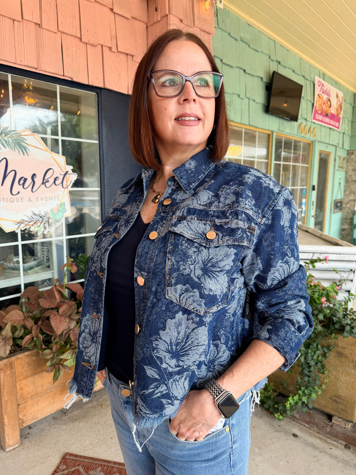 Liverpool Jacquard Jacket Lapis Grove
