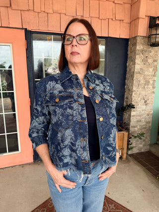Liverpool Jacquard Jacket Lapis Grove