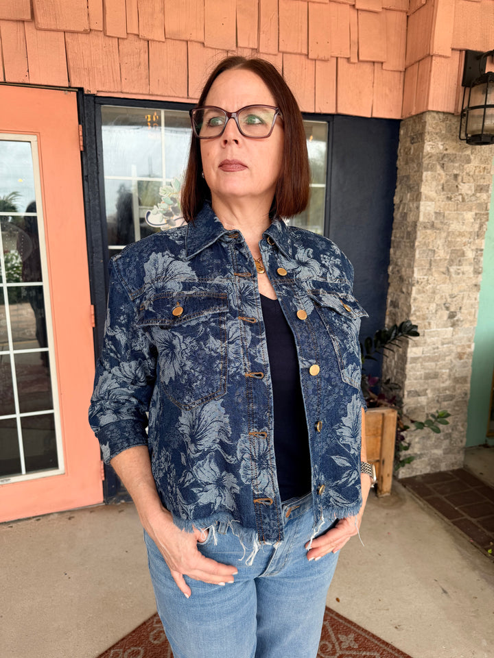 Liverpool Jacquard Jacket Lapis Grove