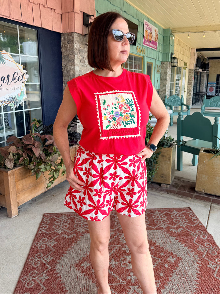Bella Mare Embroidered Tee