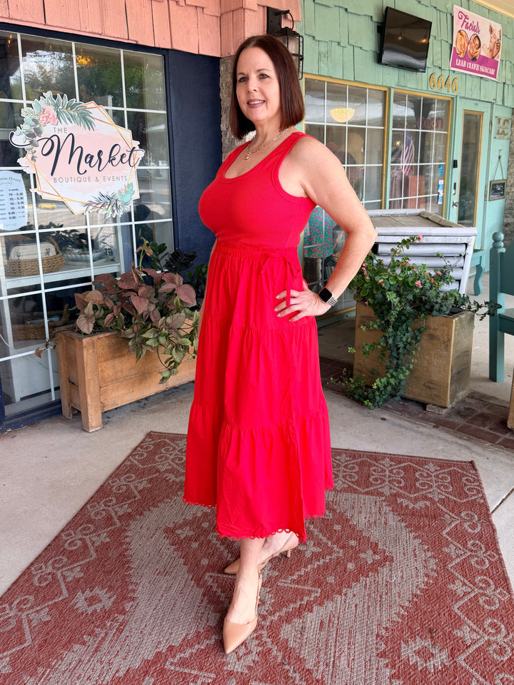 Amalfi Poppy Dress