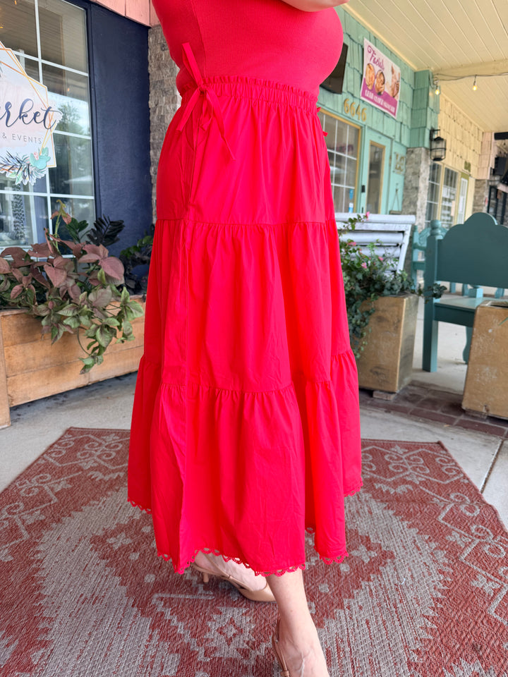 Amalfi Poppy Dress