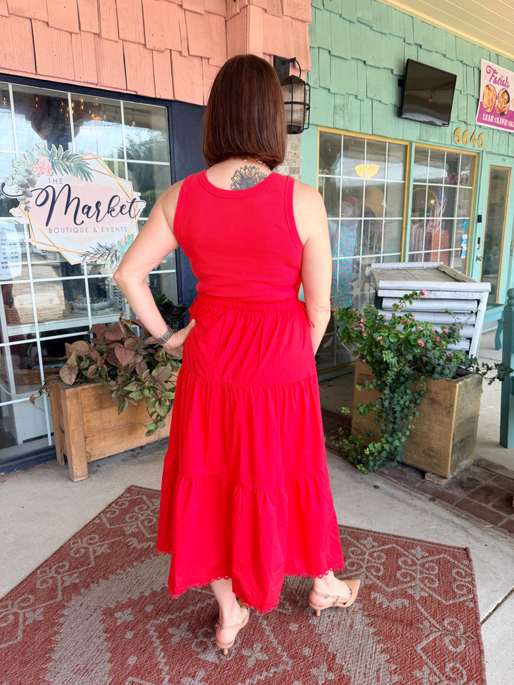 Amalfi Poppy Dress
