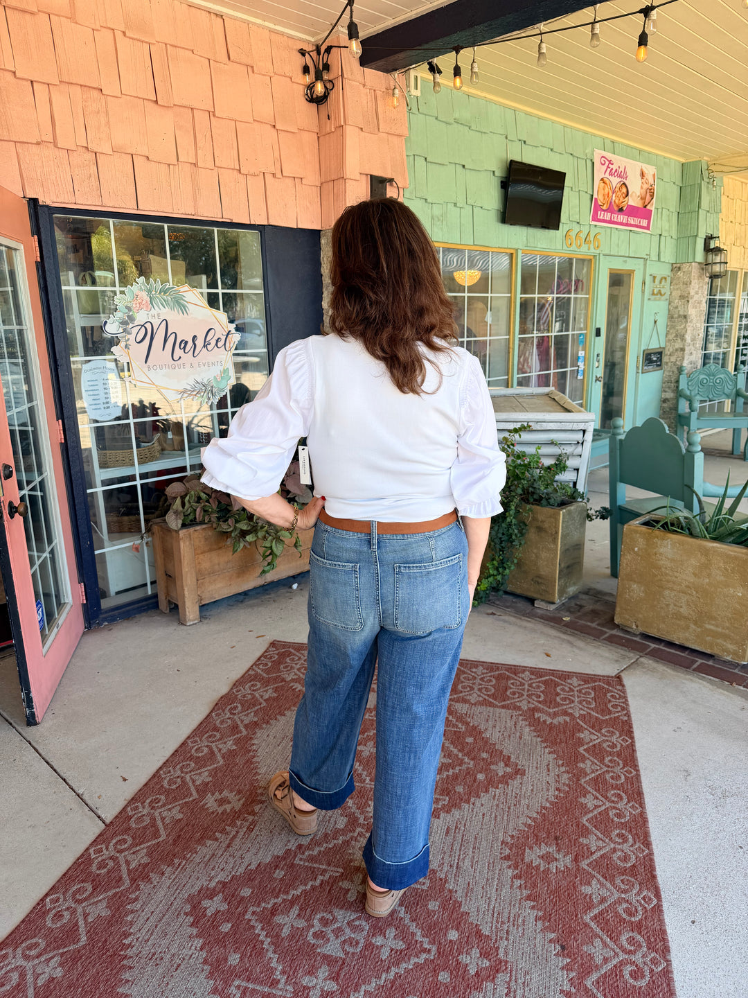 Liverpool Hi-Rise Relaxed Straight with Utility Pockets 27" Inseam