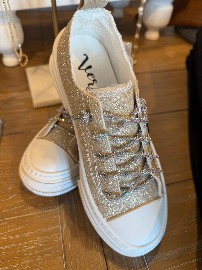 Aman Glitter 2 Sneaker - Gold