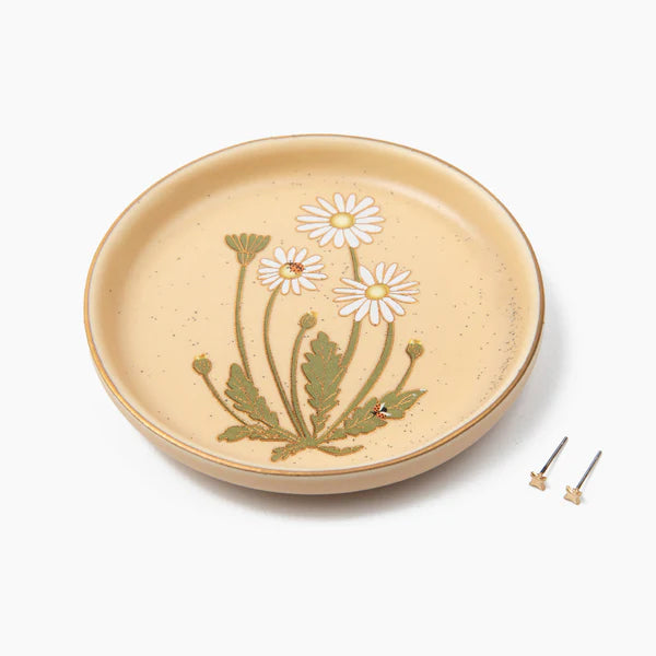 Scout Jewelry Dish &amp; Stud Earring Set - Daisy/Vanilla