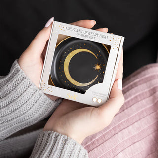Scout Jewelry Dish & Stud Earring Set - Crescent/Black