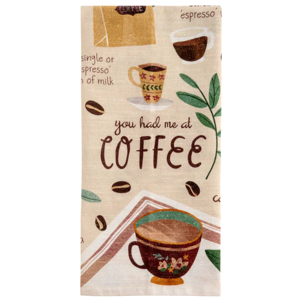 Karma Eclectic Tea Towel Coffee KA360929