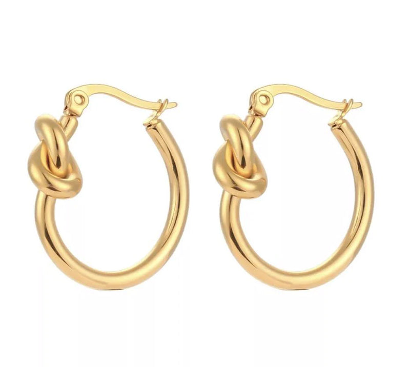 Knot Hoops ~ Salty Babes - Gold