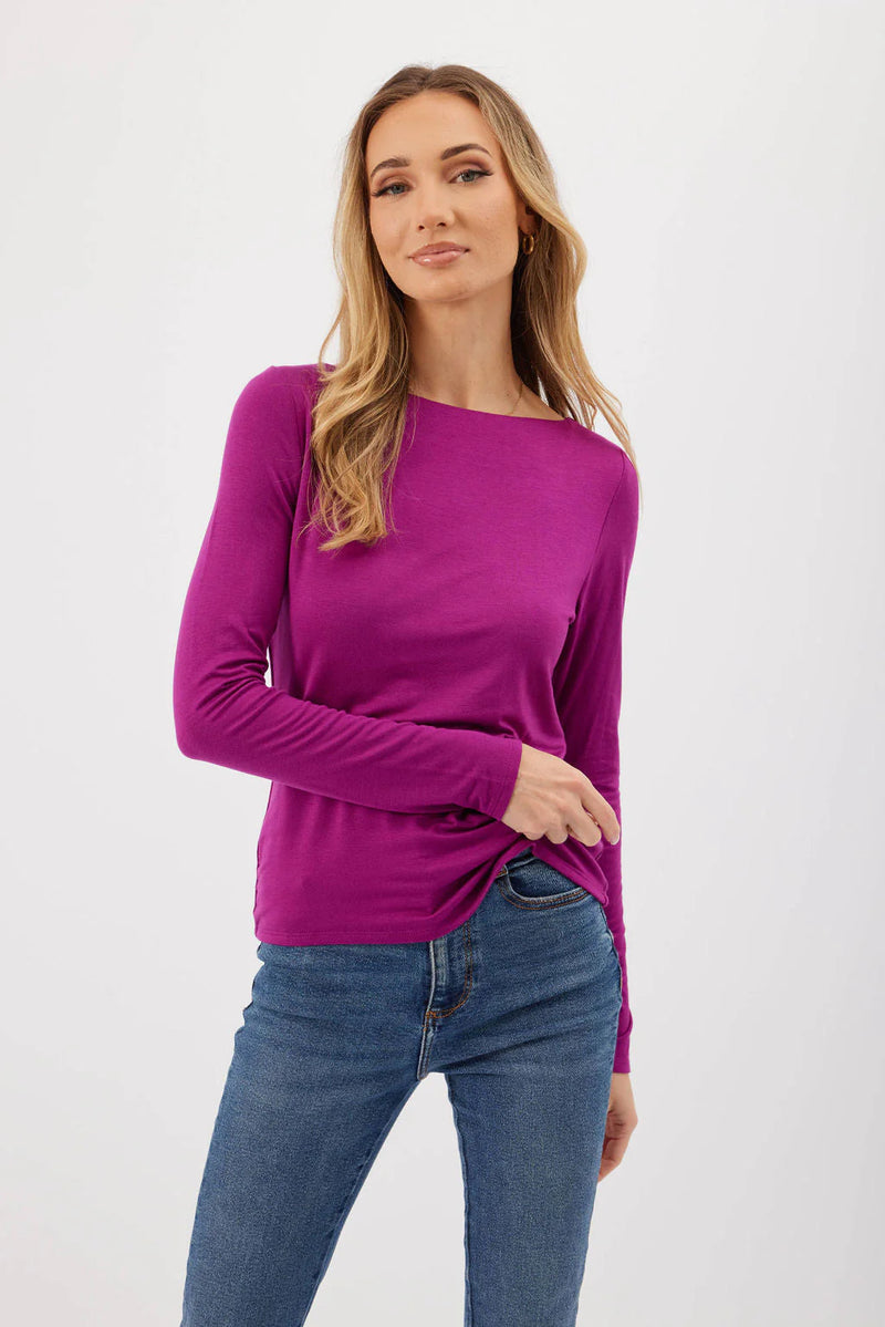 Kylie Paige - Made in the USA - Nadia Top - Magenta