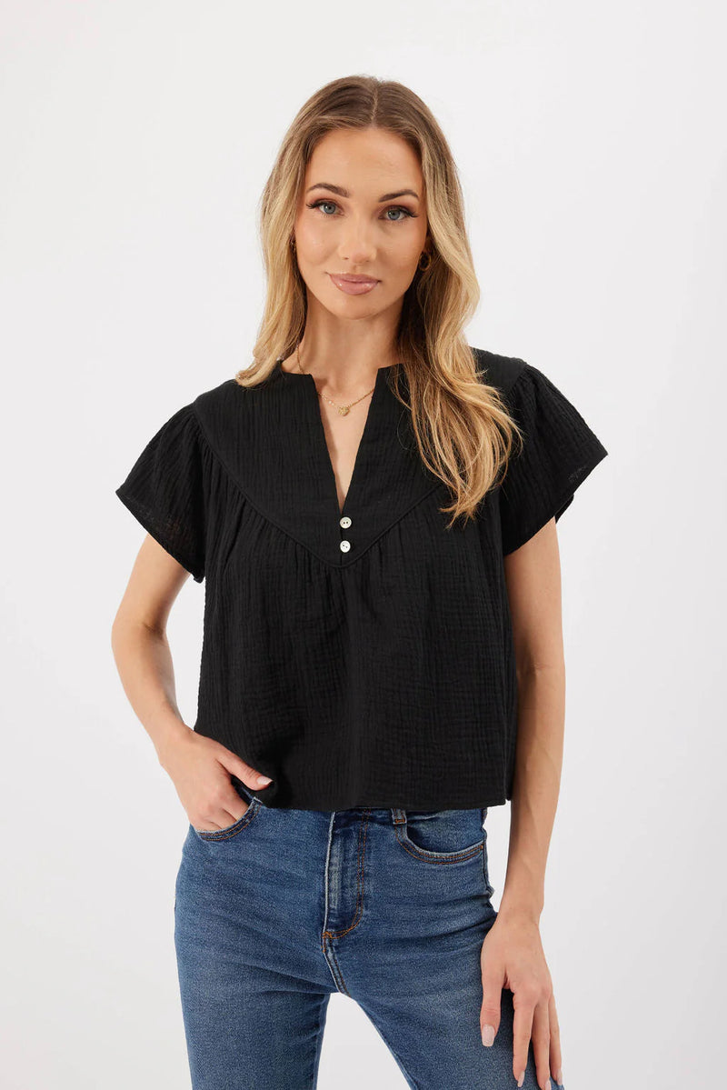 Kylie Paige - Made in the USA - Miller Top - Black